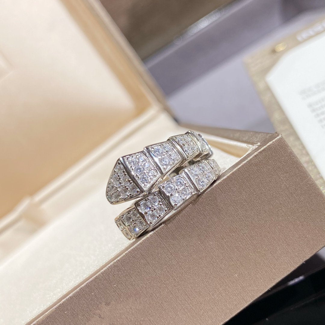 [Eterna Jewels]SERPENTI RING SILBER DIAMANTEN BESETZT