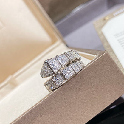 [Eterna Jewels]SERPENTI RING SILBER DIAMANTEN BESETZT