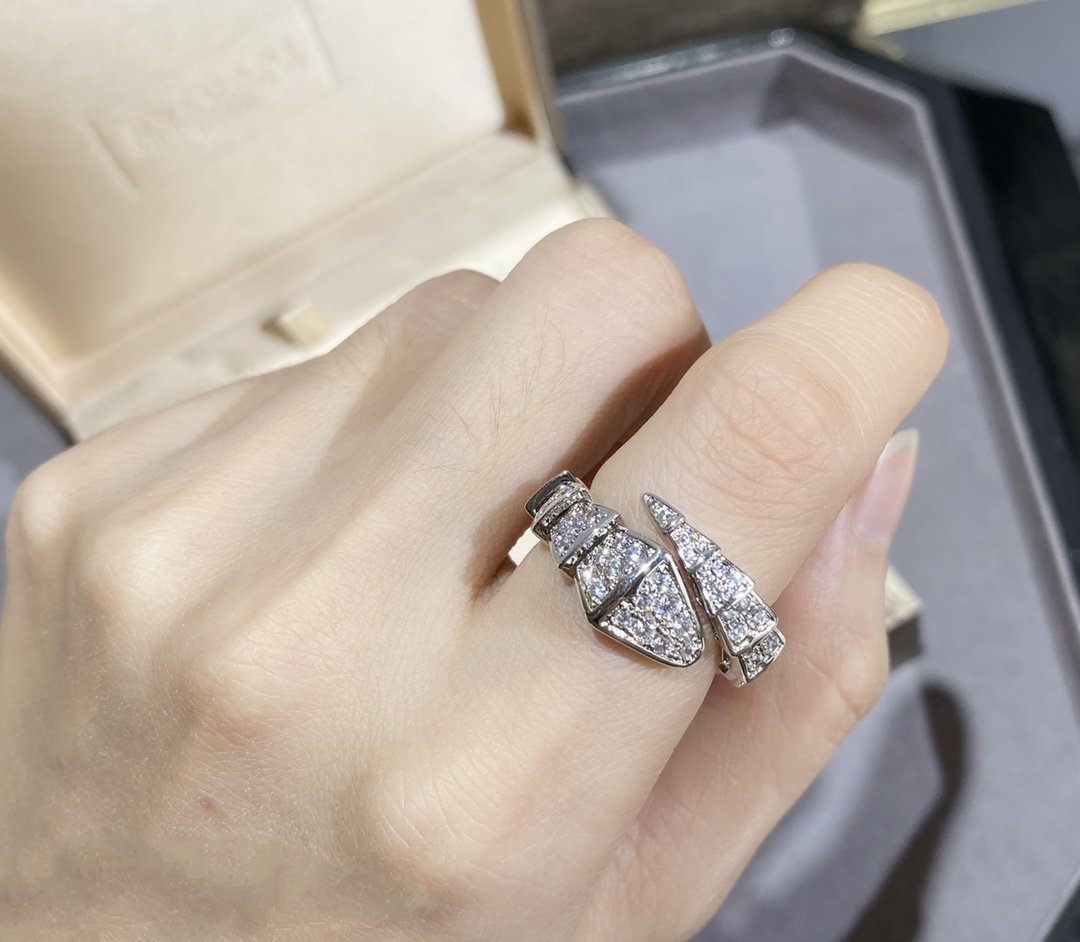 [Eterna Jewels]SERPENTI GROSSER RING SILBER DIAMANT PAVÉ