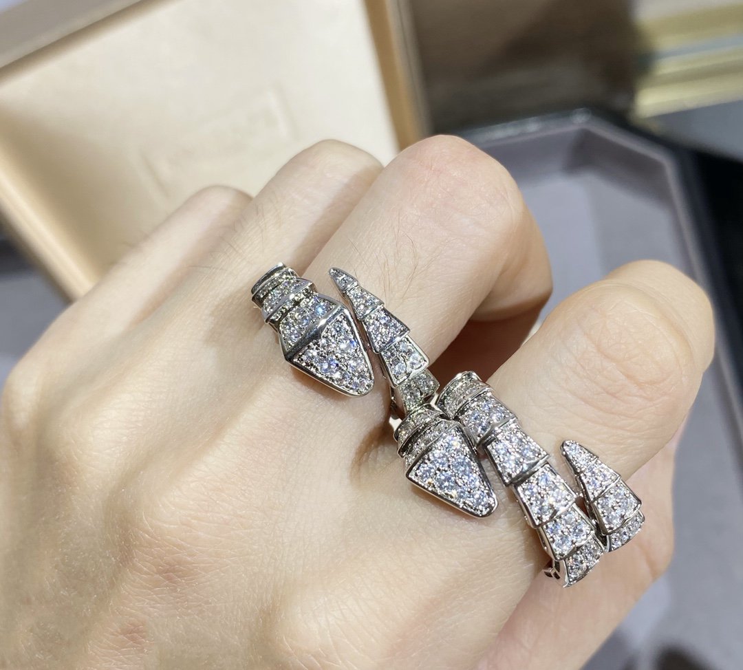 [Eterna Jewels]SERPENTI GROSSER RING SILBER DIAMANT PAVÉ
