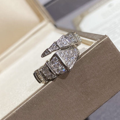 [Eterna Jewels]SERPENTI GROSSER RING SILBER DIAMANT PAVÉ