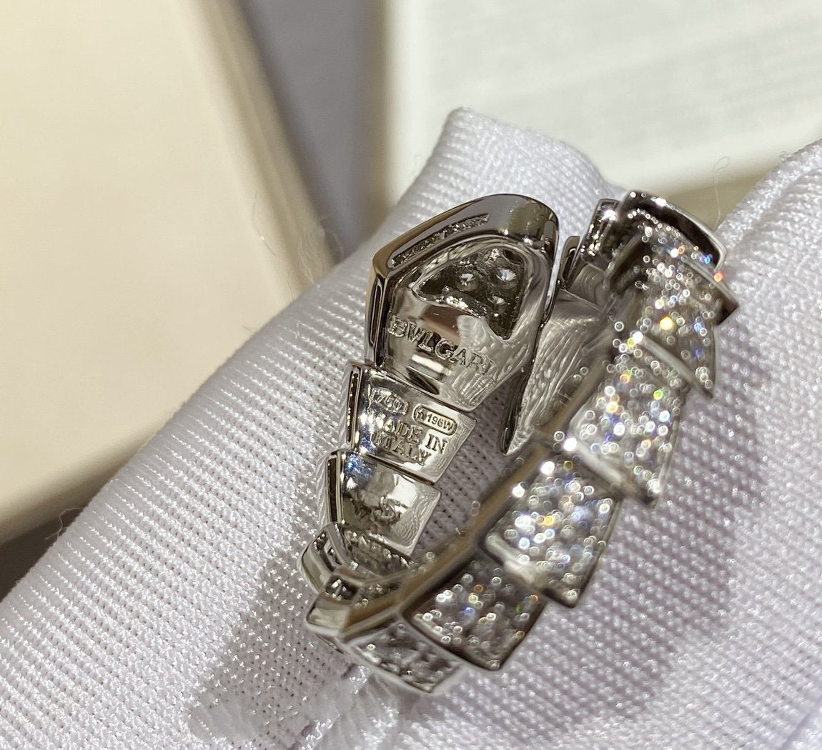 [Eterna Jewels]SERPENTI GROSSER RING SILBER DIAMANT PAVÉ