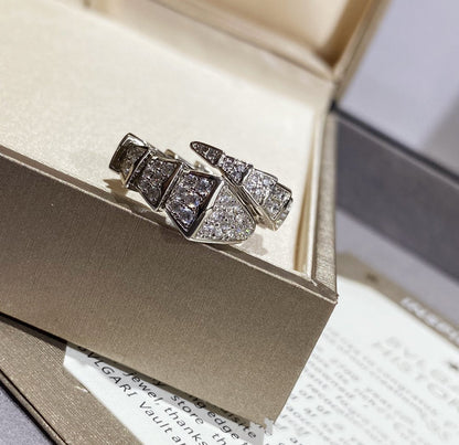 [Eterna Jewels]SERPENTI GROSSER RING SILBER DIAMANT PAVÉ