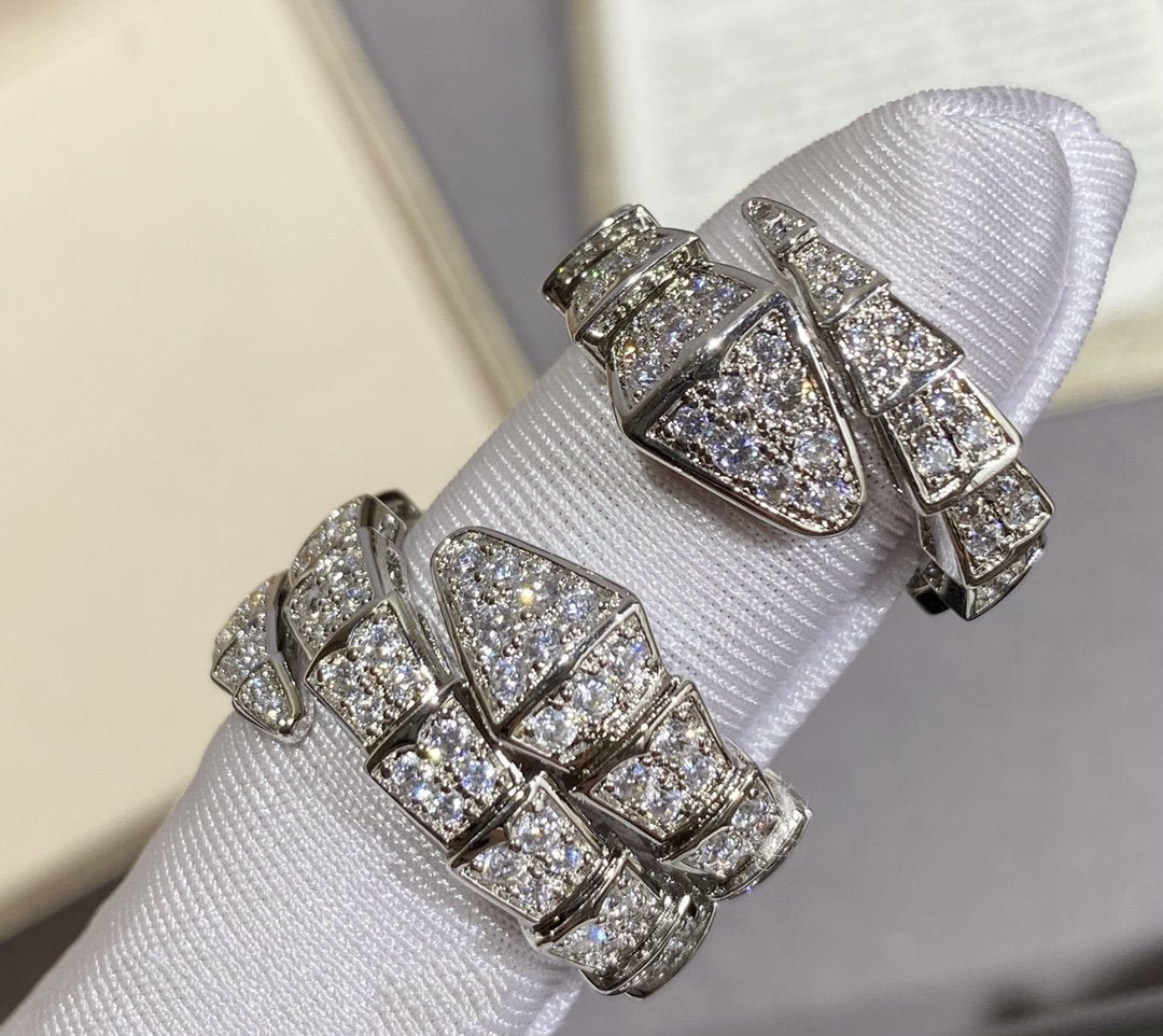 [Eterna Jewels]SERPENTI GROSSER RING SILBER DIAMANT PAVÉ