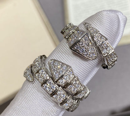 [Eterna Jewels]SERPENTI GROSSER RING SILBER DIAMANT PAVÉ