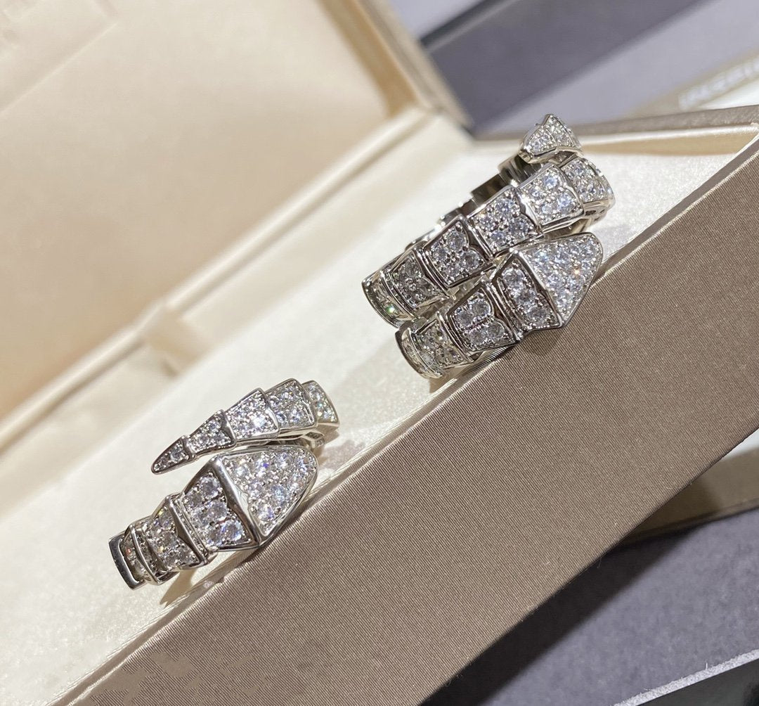 [Eterna Jewels]SERPENTI GROSSER RING SILBER DIAMANT PAVÉ