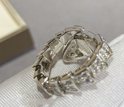 [Eterna Jewels]SERPENTI GROSSER RING SILBER DIAMANT PAVÉ