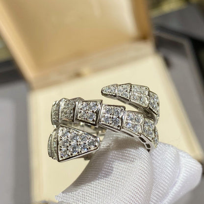 [Eterna Juwelen]SERPENTI DOPPELRING SILBER DIAMANT PAVÉ
