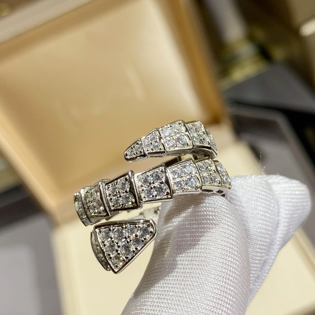 [Eterna Juwelen]SERPENTI DOPPELRING SILBER DIAMANT PAVÉ