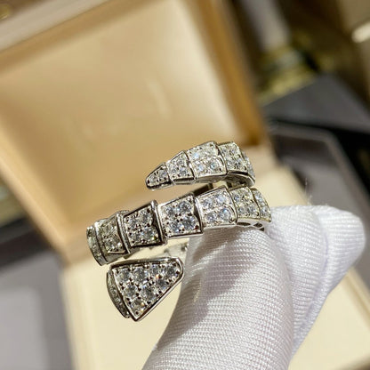 [Eterna Juwelen]SERPENTI DOPPELRING SILBER DIAMANT PAVÉ