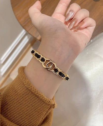 [Eterna Jewels]Doppel C Offener Armreif