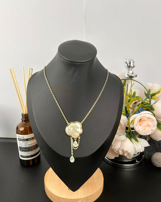 [Eterna Jewels]Cloud Pearl Perlmutt-Diamant-Kettenanhänger-Halskette