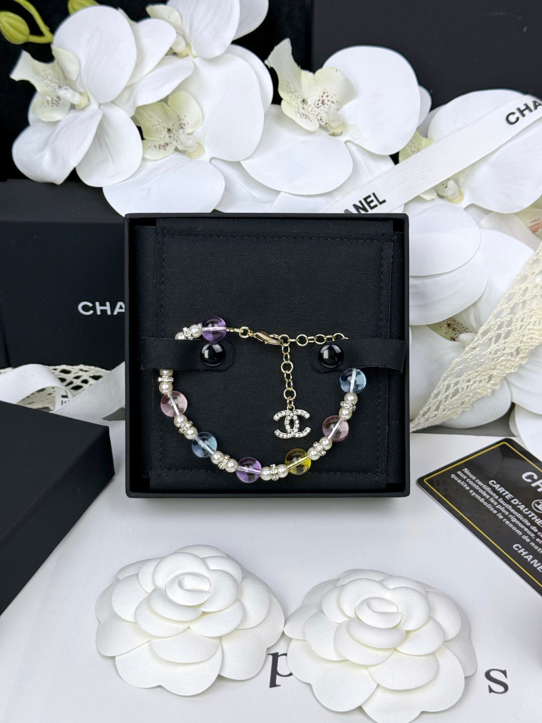 [Eterna Jewels]Buntes transparentes Harzarmband