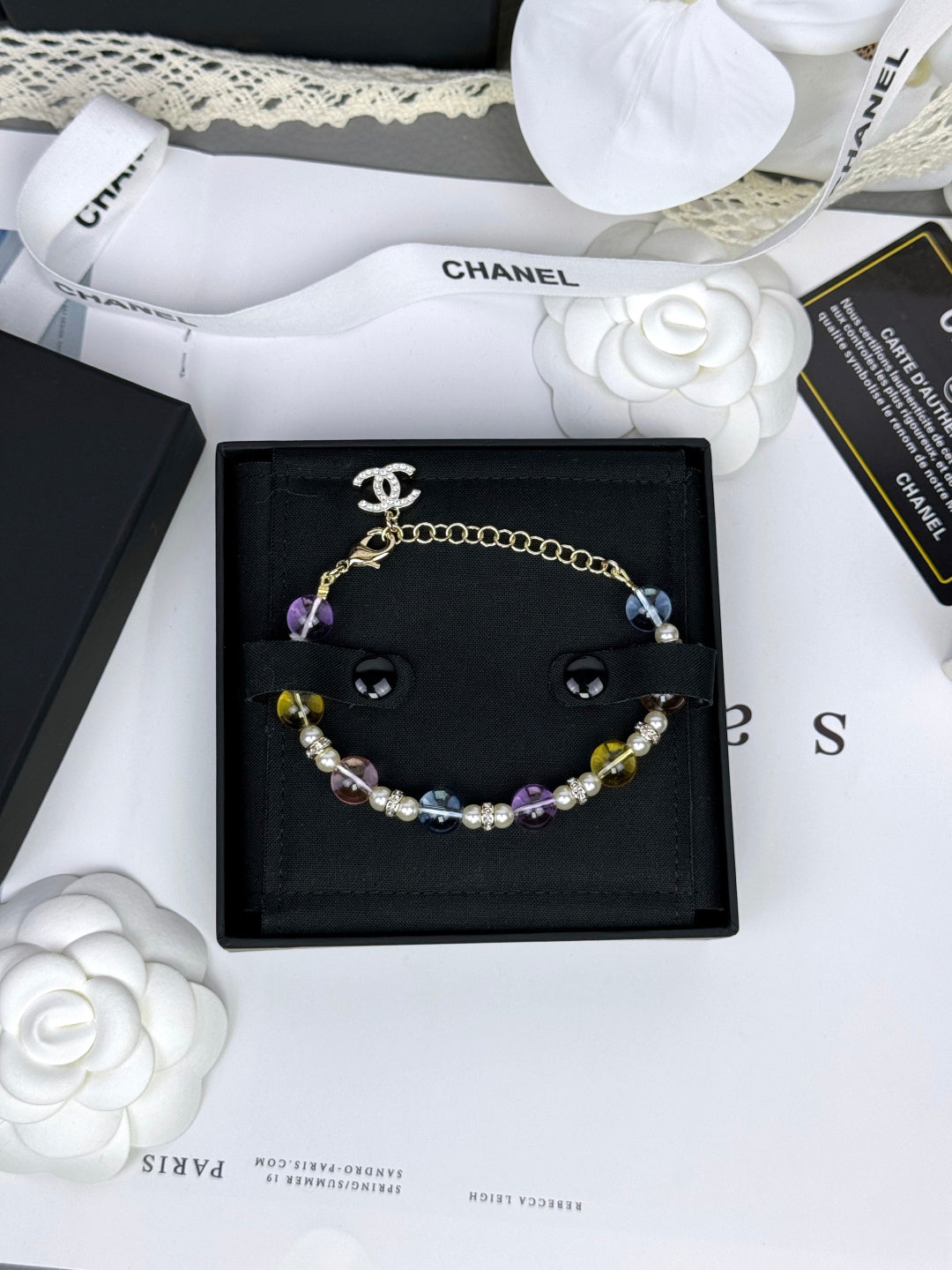 [Eterna Jewels]Buntes transparentes Harzarmband