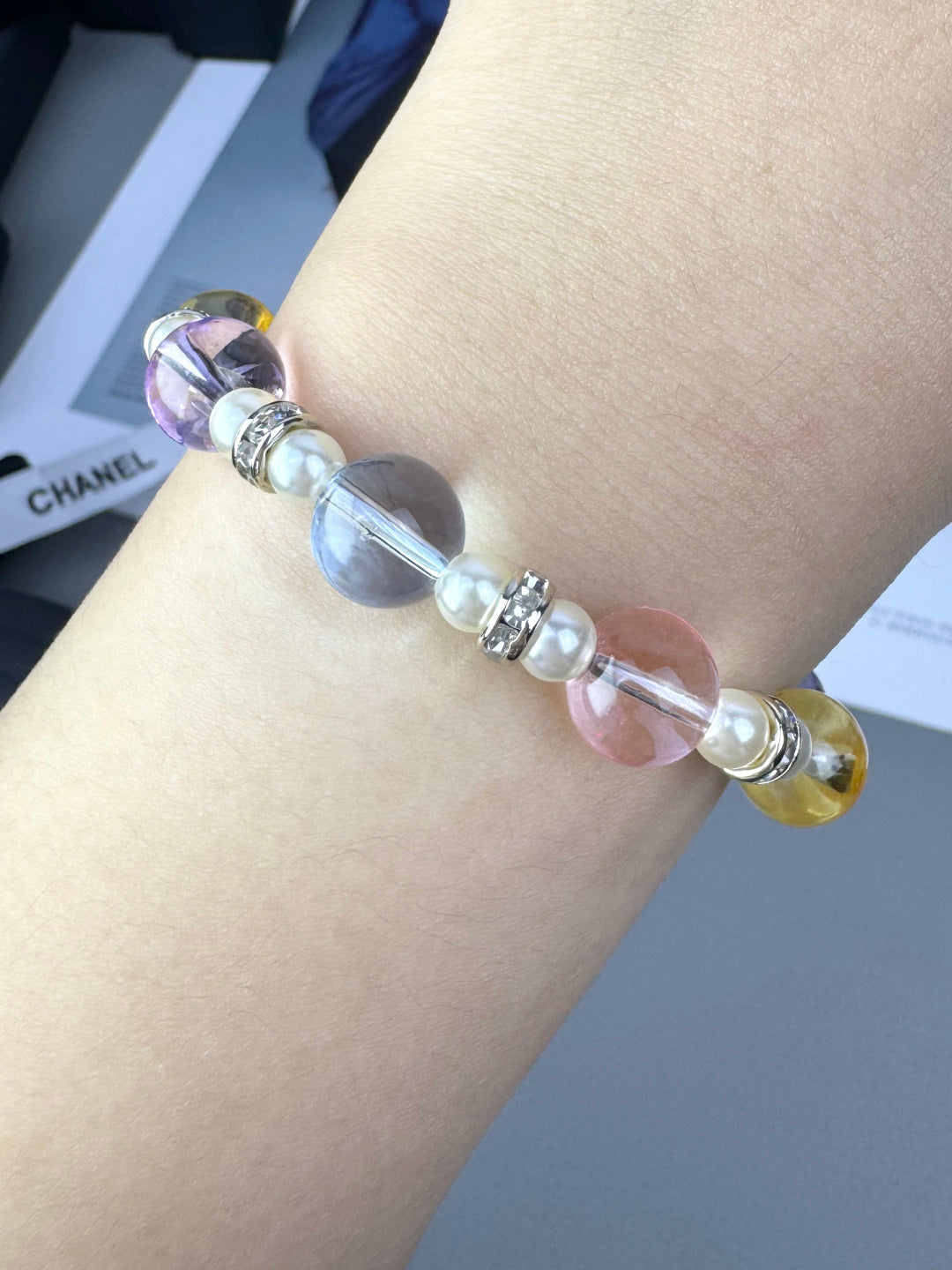 [Eterna Jewels]Buntes transparentes Harzarmband
