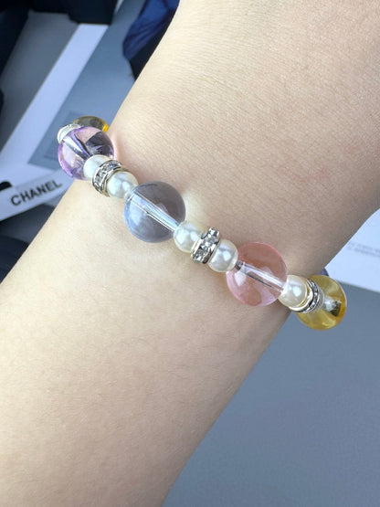 [Eterna Jewels]Buntes transparentes Harzarmband