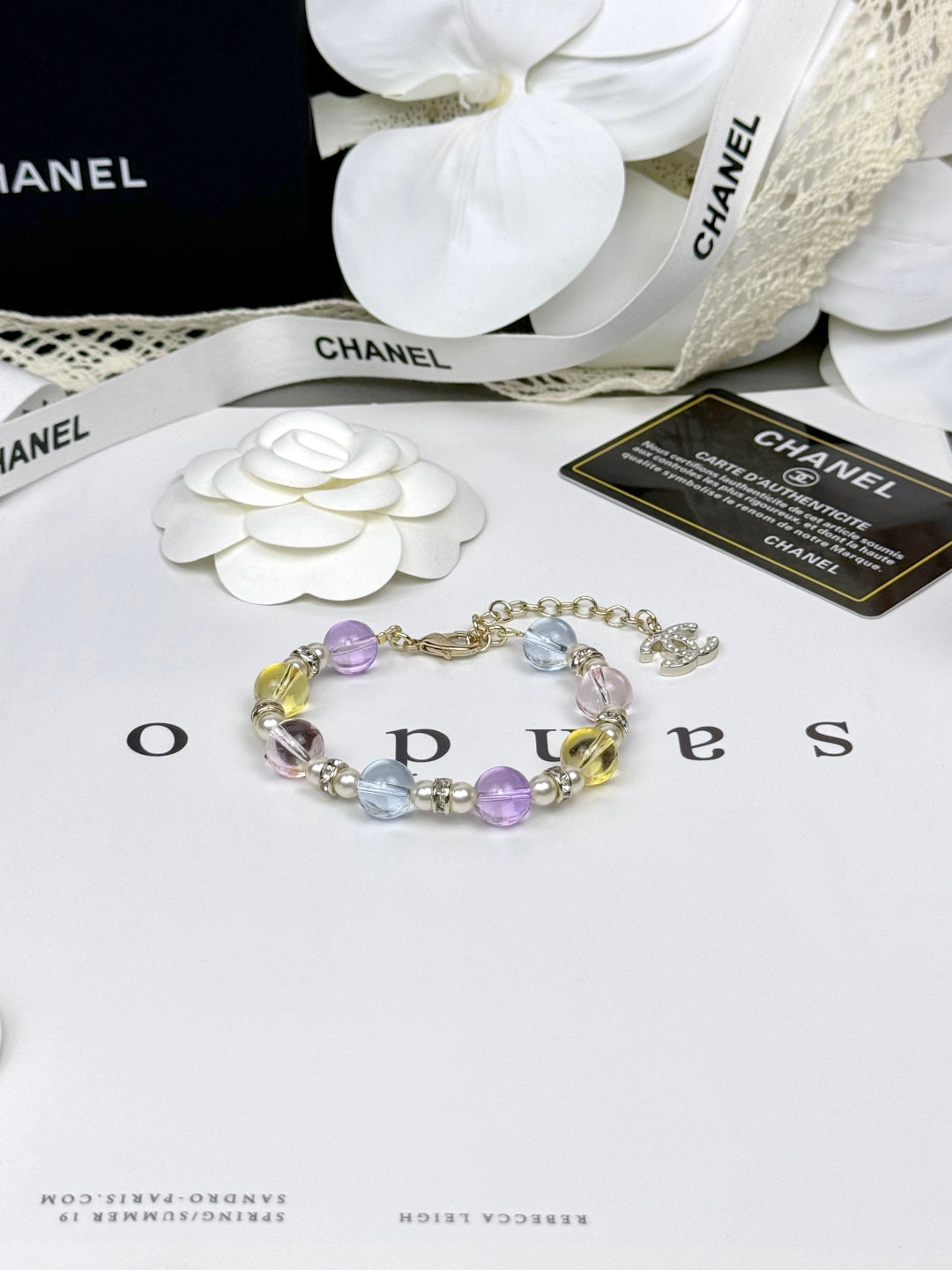 [Eterna Jewels]Buntes transparentes Harzarmband