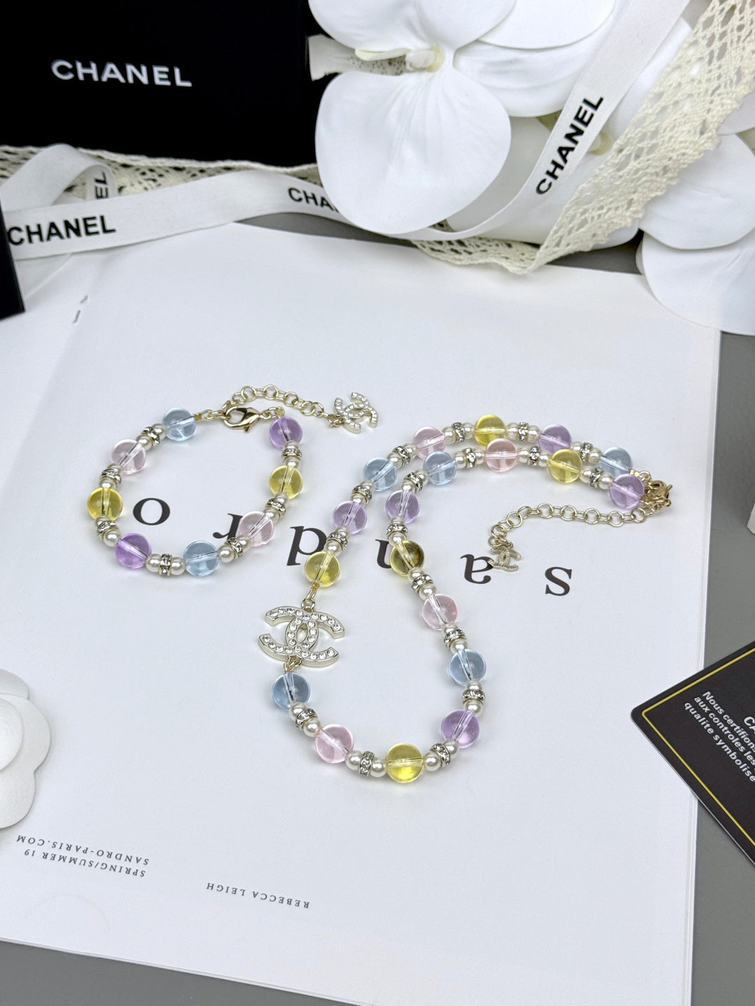 [Eterna Jewels]Buntes transparentes Harzarmband