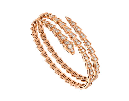 [Eterna Jewels]SERPENTI ARMREIF ROSÉGOLD DIAMANT DOPPELREIHIG