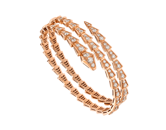 [Eterna Jewels]SERPENTI ARMREIF ROSÉGOLD DIAMANT DOPPELREIHIG