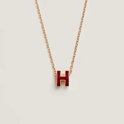 [Eterna Jewels] HM CLIC ROT EMAILLE GOLDHALSKETTE