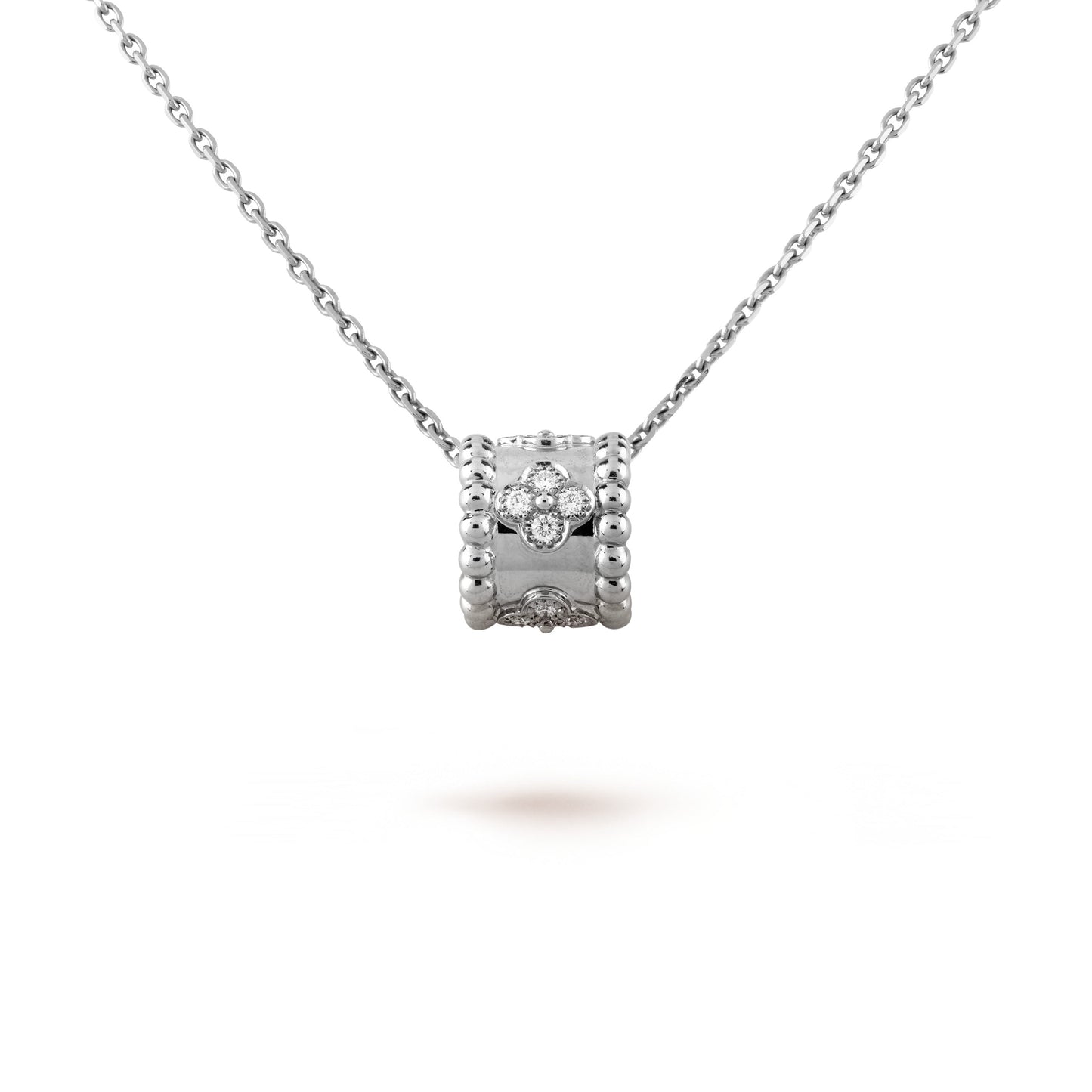 [Eterna Jewels]PERLEE ANHÄNGER SILBER DIAMANTEN HALSKETTE
