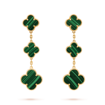 [Eterna Jewels]KLEE MALACHIT 3 MOTIVE GOLD