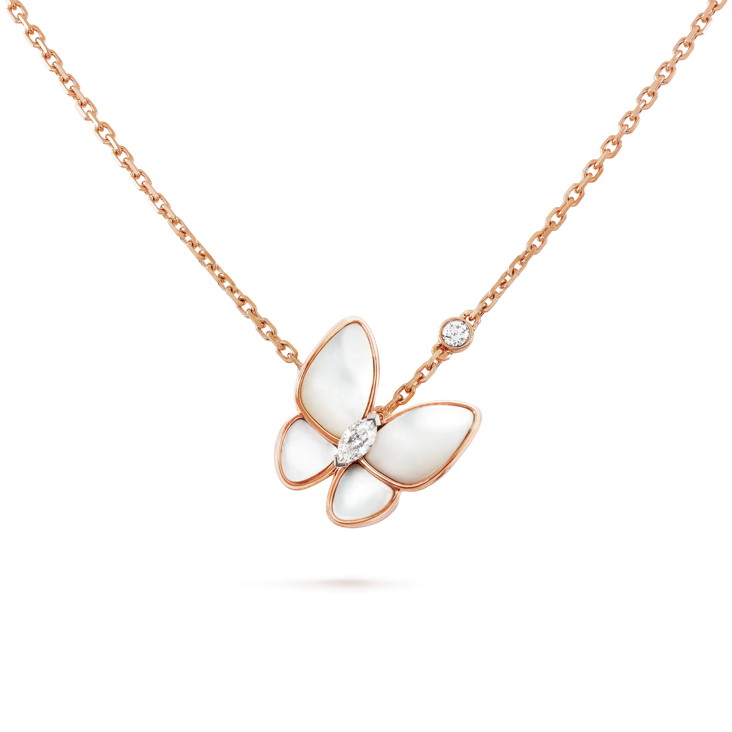 [Eterna Jewels]SCHMETTERLING MOP DIAMANT HALSKETTE