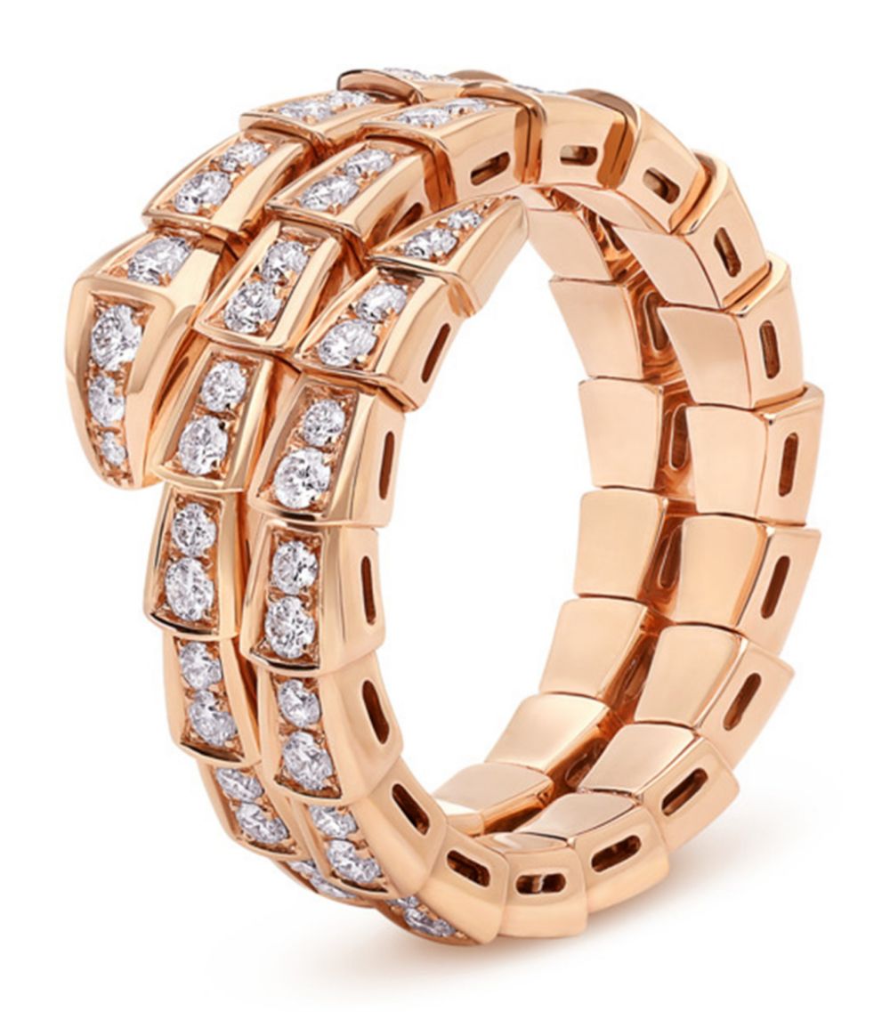 [Eterna Jewels]SERPENTI RING ROSEGOLD DIAMANT DOPPELREIHIG