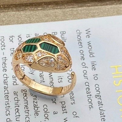 [Eterna Jewels]BRANDNEUE SORTIERTE SCHLANGENKOPF MALACHIT RINGE