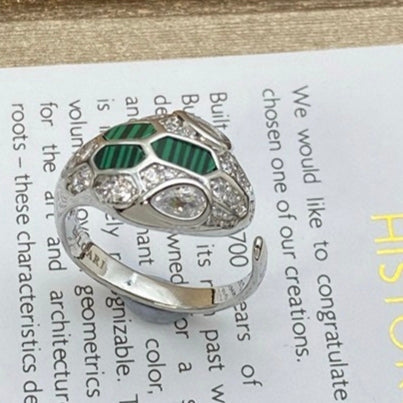 [Eterna Jewels]BRANDNEUE SORTIERTE SCHLANGENKOPF MALACHIT RINGE