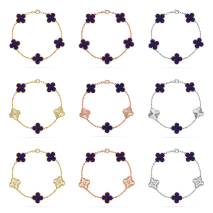 [Eterna Jewels]KLEEBKATT 5 MOTIV LILA STREIFEN ARMBANDKOLLEKTION