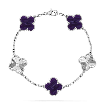 [Eterna Jewels]KLEEBKATT 5 MOTIV LILA STREIFEN ARMBANDKOLLEKTION