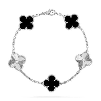 [Eterna Jewels] CLOVER 5 MOTIF ONYX-ARMBANDKOLLEKTION
