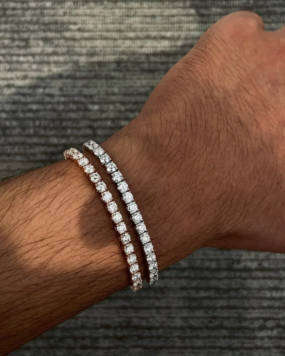 [Eterna Jewels] KLASSISCHES BASEBALL-ARMBAND, 52 DIAMANTEN