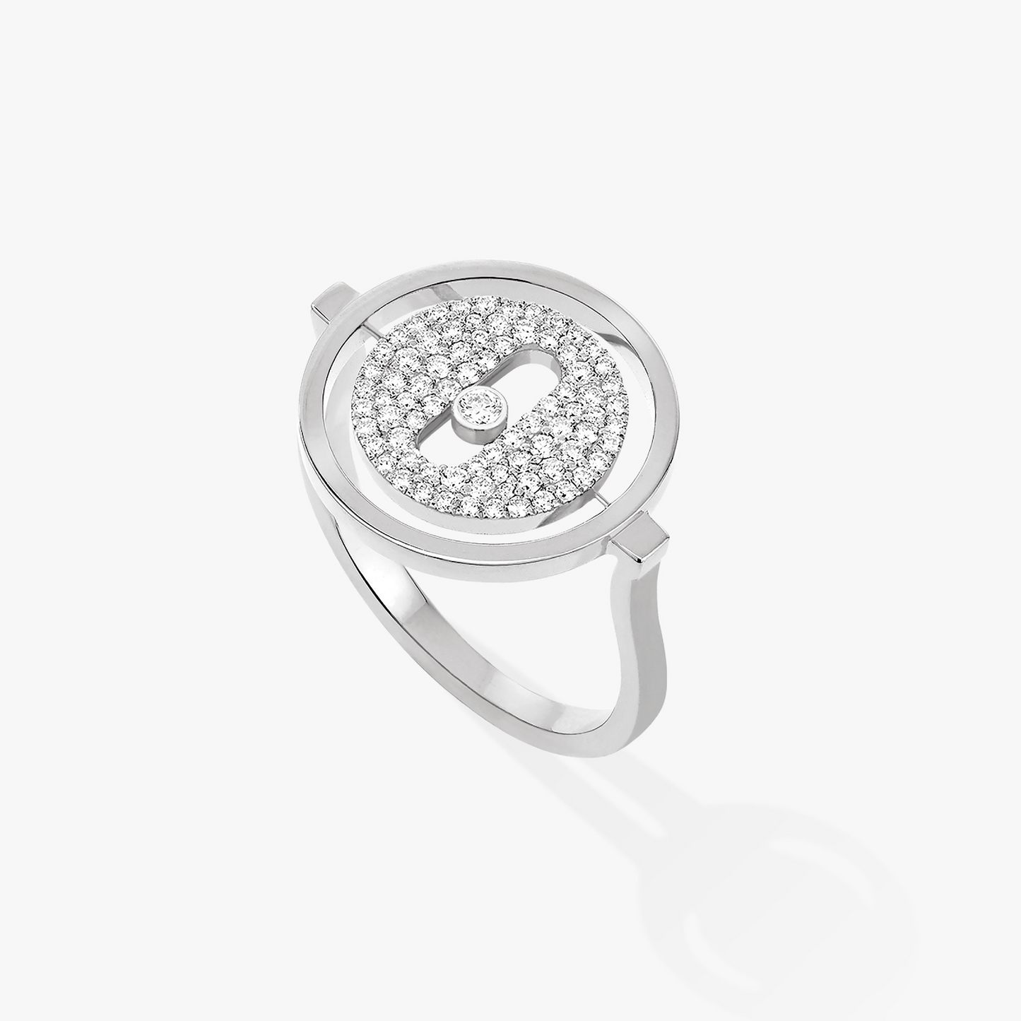 [Eterna Jewels]LUCKY MOVE PAVED SILBER DIAMANTENRING