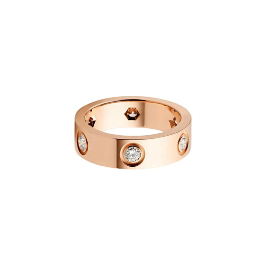 [Eterna Jewels]LOVE 5.5MM 6 DIAMOND RING