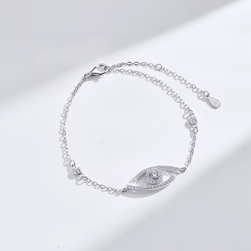 [Eterna Jewels]Armband mit Pave-Diamanten Lucky Eye