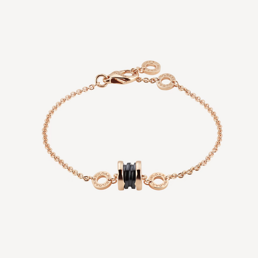 [Eterna Jewels] ZERO 1 SOFT ROSÉGOLD UND SCHWARZES KERAMIK-ARMBAND