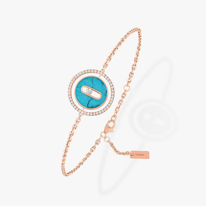 [Eterna Juwelen]LUCKY MOVE TÜRKIS ROSÉGOLD DIAMANTARMBAND
