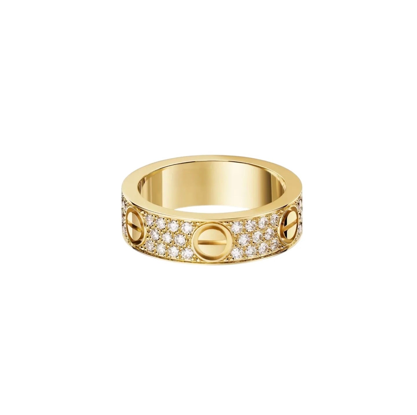 [Eterna Jewels]LOVE RING 5.5MM DIAMONDS PAVED