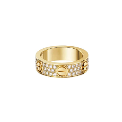 [Eterna Jewels]LOVE RING 5.5MM DIAMONDS PAVED