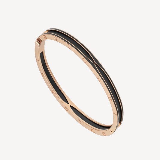[Eterna Jewels]ZERO 1 ROSÉGOLD MIT MATTSCHWARZEM KERAMIKARMBAND