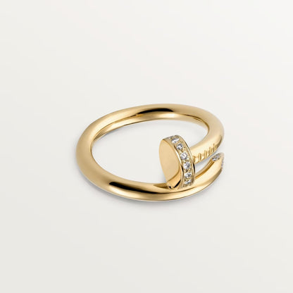 [Eterna Jewels]JUSTE RING 2.6MM HALF DIAMOND