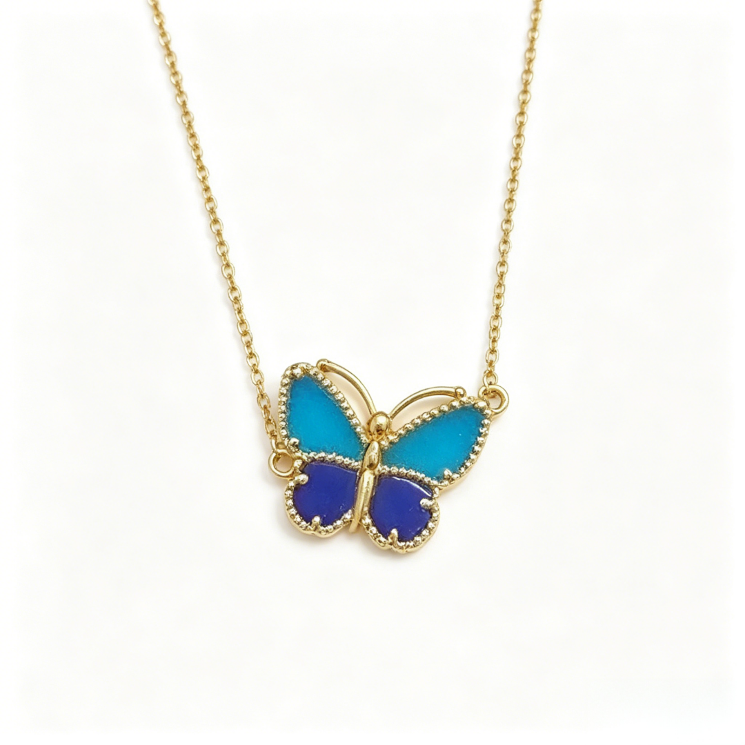 [Eterna Jewels] 2026 NEUE GLÜCKS-SCHMETTERLING 1 MOTIV HALSKETTE