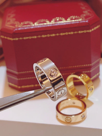 [Eterna Jewels]Dreifach-Diamantring