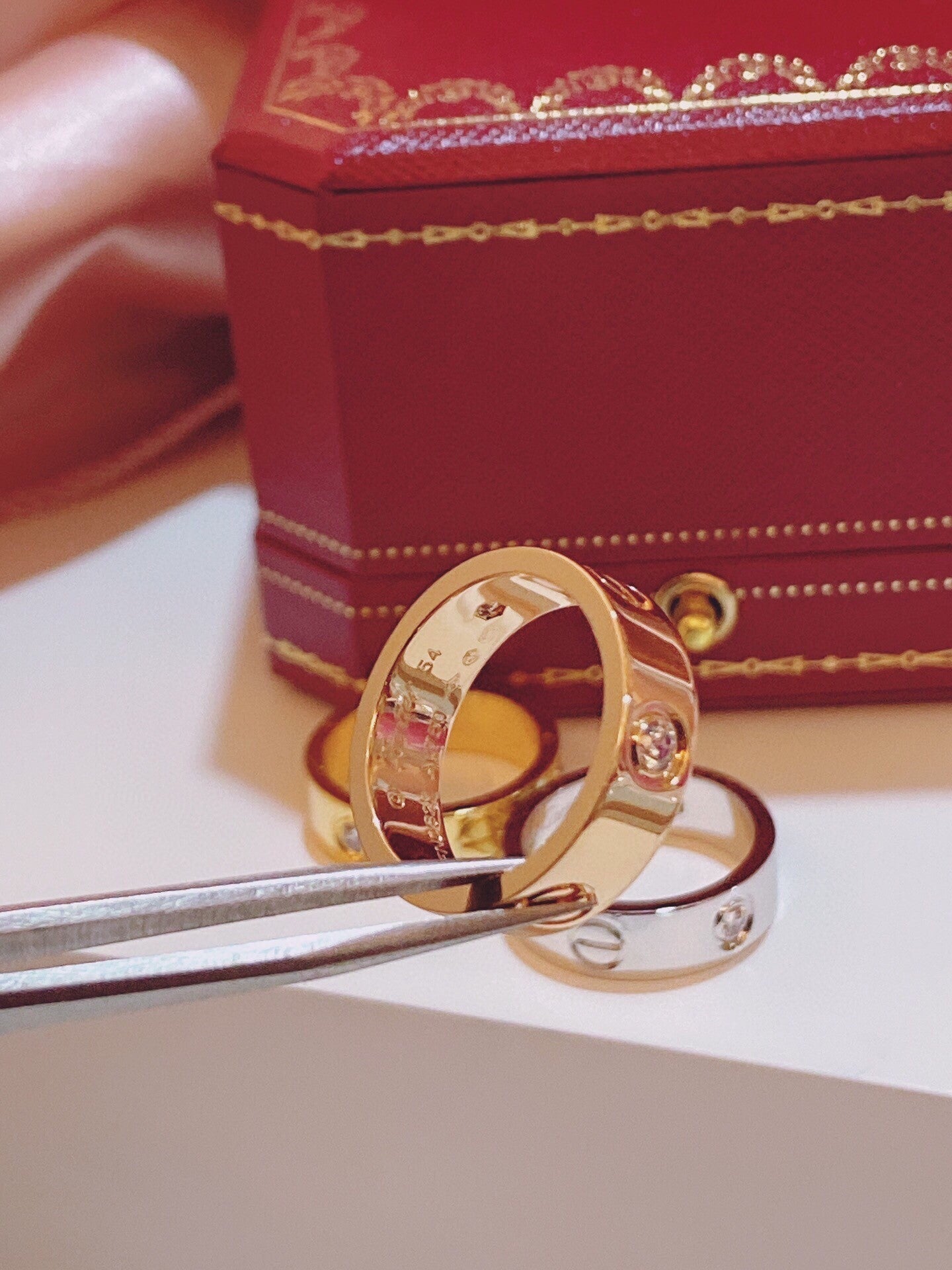 [Eterna Jewels]Dreifach-Diamantring