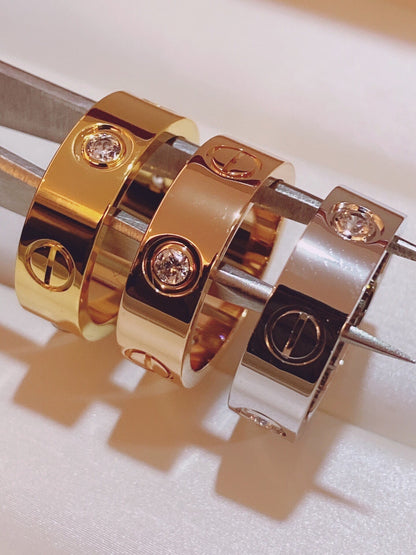 [Eterna Jewels]Dreifach-Diamantring