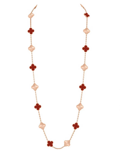 [Eterna Jewels]KLEE 20 MOTIVE LASER-KARNEOL-HALSKETTE