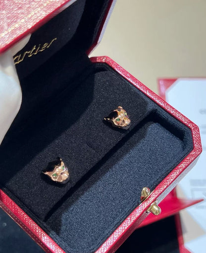 [Eterna Jewels]CHRRTAH-PRINT STUD EARRINGS, THREE COLORS